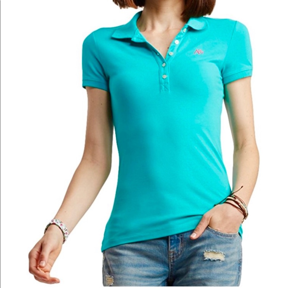 3/$15 Aéropostale turquoise polo